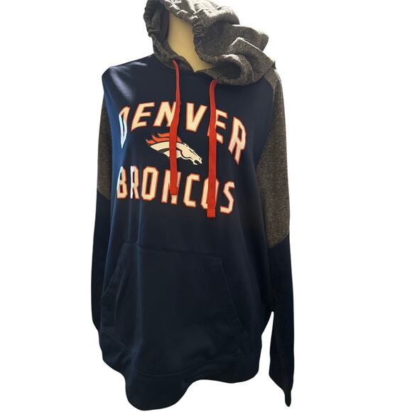 NFL Team Apparel Denver Broncos Hoodie, Size XL, Unisex - Picture 1 of 5